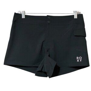 ROXY Swim Shorts S Black UPF 50+ Quick Dry Stretch Beach Surf Coastal NWT
